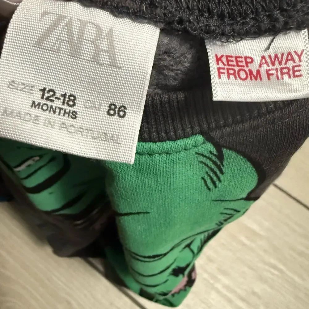 New no tags baby zara Marvel Avengers Pullover Sweatshirt 12/18 months